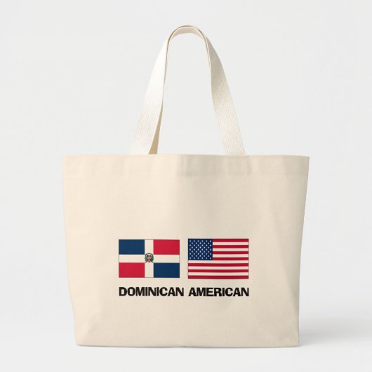 Dominicaanse Amerikaan Grote Tote Bag (Voorkant)