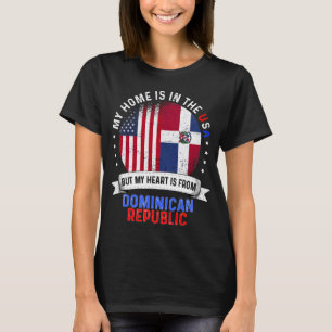 Dominicaanse Dominicaanse Roots Verenigde Staten T-shirt
