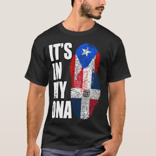 Dominicaanse en Puerto Ricaanse Mix DNA-erfgoed T-shirt