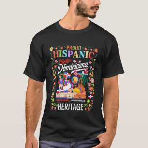 Dominicaanse Hispanic Erfgoed Maand Vlag Idee Kind T-shirt