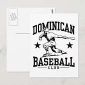 Dominicaanse honkbal briefkaart (Voorkant / Achterkant)