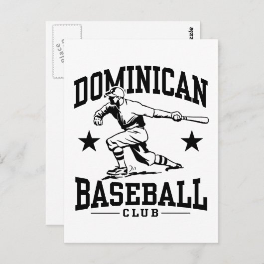 Dominicaanse honkbal briefkaart (Voorkant / Achterkant)