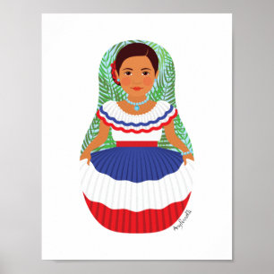 Dominicaanse Matroesjka Poster