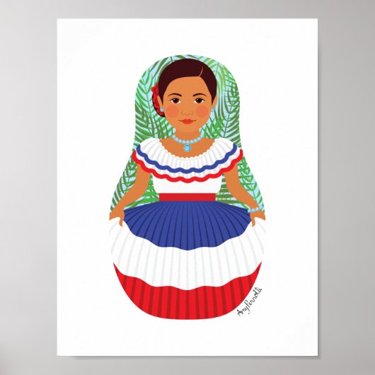 Dominicaanse Matroesjka Poster (Voorkant)