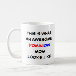 Dominicaanse moeder, geweldig koffiemok