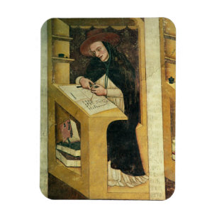Dominicaanse Monk op zijn bureau, van de Cycle of  Magneet