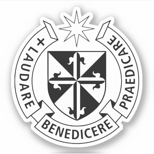 Dominicaanse Orde Vinyl Sticker (Voorkant)