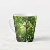 Dominicaanse Regenwoud I Tropische Groene Natuur Latte Mok (Linkerhoek)