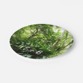Dominicaanse Regenwoud I Tropische Groene Natuur Papieren Bordje (Gekanteld)