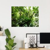 Dominicaanse Regenwoud I Tropische Groene Natuur Poster (Thuiskantoor)