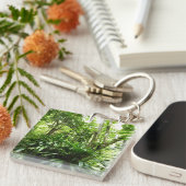 Dominicaanse Regenwoud I Tropische Groene Natuur Sleutelhanger (Voorkant Rechts)