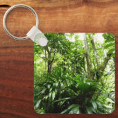 Dominicaanse Regenwoud I Tropische Groene Natuur Sleutelhanger (Voorkant)