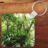 Dominicaanse Regenwoud I Tropische Groene Natuur Sleutelhanger (Achterkant)
