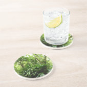 Dominicaanse Regenwoud I Tropische Groene Natuur Zandsteen Onderzetter (Zijkant)