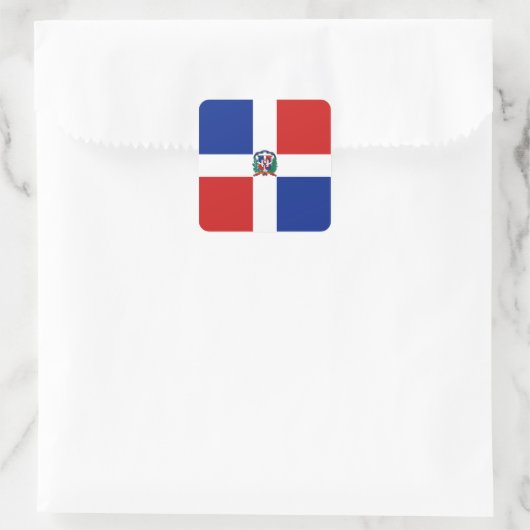 Dominicaanse Rep. Flag Sticker (Tas)