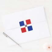Dominicaanse Rep. Flag Sticker (Envelop)