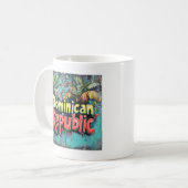 Dominicaanse Rep Graffiti Vibes: Island Street Art Koffiemok (Voorkant links)
