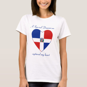 Dominicaanse Rep. Vlagliefje T-Shirt