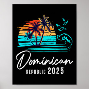 Dominicaanse Republiek 2025 Zomer Vakantie Matchin Poster