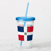 Dominicaanse Republiek Acryl Drinkbeker (Achterkant)