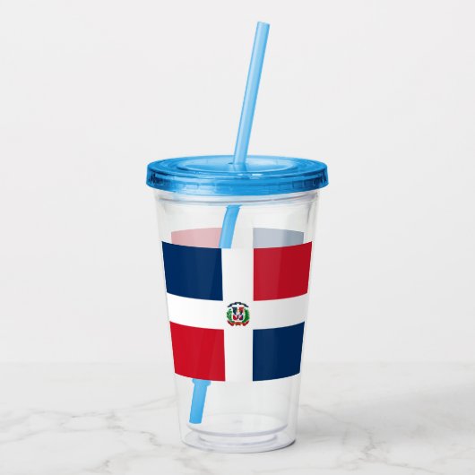 Dominicaanse Republiek Acryl Drinkbeker (Achterkant)