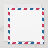 Dominicaanse Republiek Airmail Birthday Celebratio Save The Date (Achterkant)