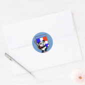 Dominicaanse Republiek Baseball Panda Ronde Sticker (Envelop)