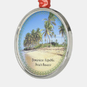 Dominicaanse Republiek Beach Bavaro Metalen Ornament (Links)