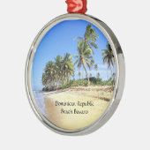 Dominicaanse Republiek Beach Bavaro Metalen Ornament (Links)