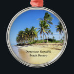 Dominicaanse Republiek Beach Bavaro Metalen Ornament<br><div class="desc">Dominicaanse Republiek Beach Bavaro,  tropische schilderachtig foto</div>
