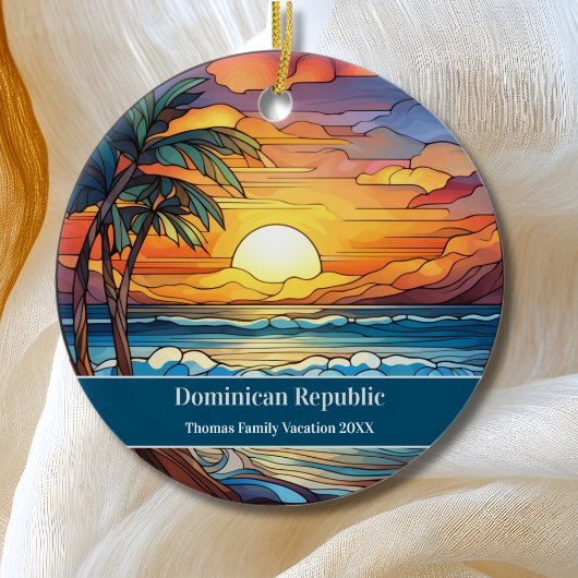 Dominicaanse Republiek Beach Vakantie Keramisch Ornament