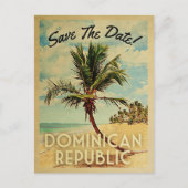 Dominicaanse Republiek bespaart de datum van de pa Aankondigingskaart (Voorkant)