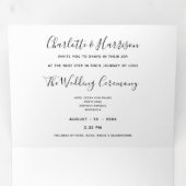 Dominicaanse Republiek bestemming bruiloft Drieluik Uitnodiging (Binnenzijde eerst)