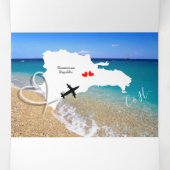 Dominicaanse Republiek bestemming bruiloft Drieluik Uitnodiging (Binnenkant midden)