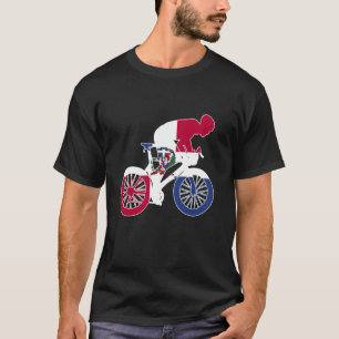 Dominicaanse Republiek Biker Nation Rider World Fl T-shirt