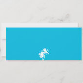 Dominicaanse Republiek Boarding Pass Palmbomen Kaart (Achterkant)