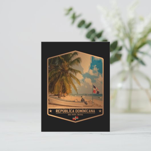 Dominicaanse Republiek Briefkaart (Staand voorkant)