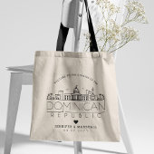 Dominicaanse Republiek Bruiloft | Gestileerde skyl Tote Bag