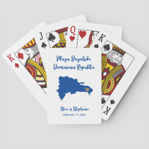 Dominicaanse Republiek bruiloft gunst, elke kleur Pokerkaarten