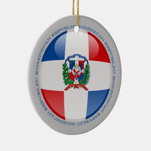 Dominicaanse Republiek - Bubble - vlag Keramisch Ornament (Rechts)