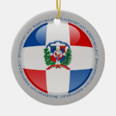 Dominicaanse Republiek - Bubble - vlag Keramisch Ornament (Voorkant)