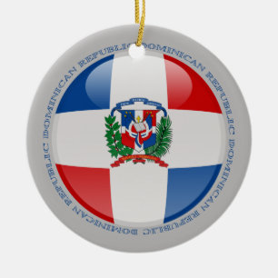 Dominicaanse Republiek - Bubble - vlag Keramisch Ornament