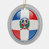 Dominicaanse Republiek - Bubble - vlag Keramisch Ornament (Links)