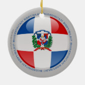 Dominicaanse Republiek - Bubble - vlag Keramisch Ornament (Achterkant)