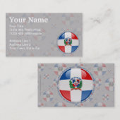 Dominicaanse Republiek - Bubble - vlag Visitekaartje (Voorkant / Achterkant)