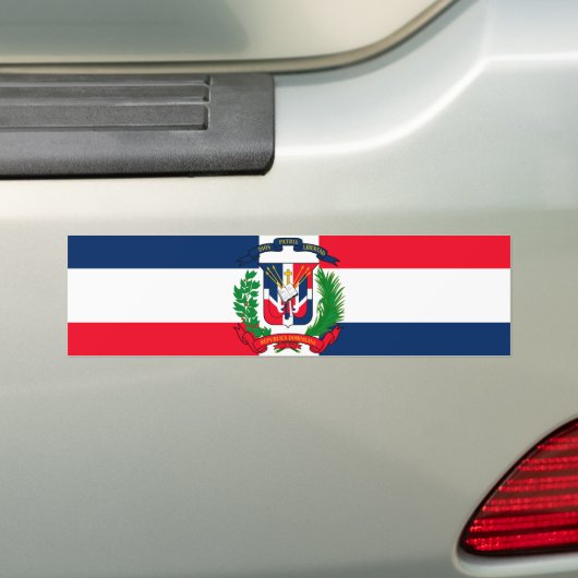 Dominicaanse Republiek Bumpersticker (Op auto)