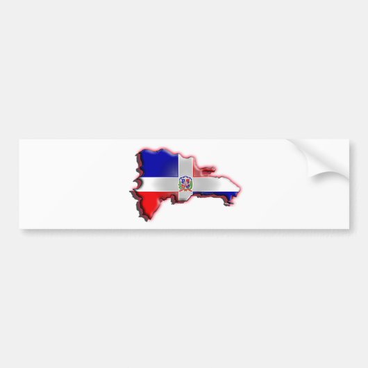 Dominicaanse Republiek Bumpersticker (Voorkant)