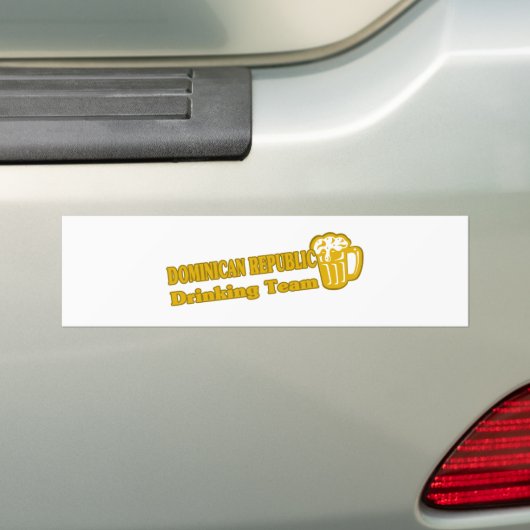 DOMINICAANSE REPUBLIEK BUMPERSTICKER (Op auto)