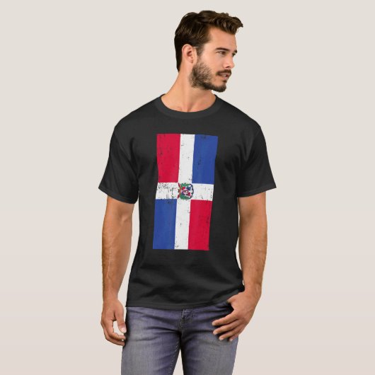 Dominicaanse Republiek Caribisch gebied Santo Domi T-shirt (Voorkant volledig)