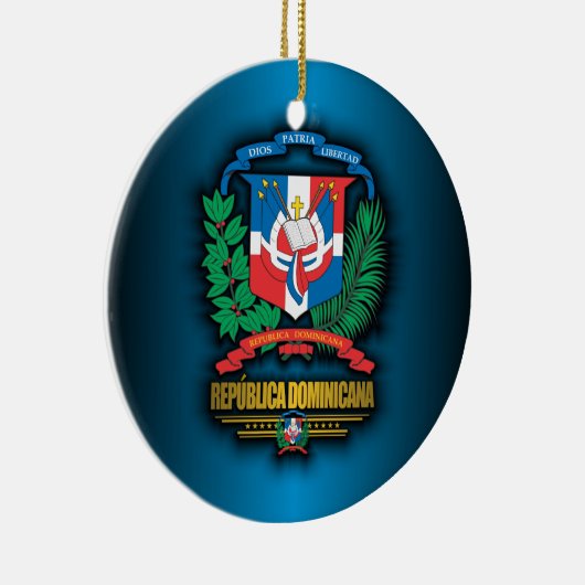 Dominicaanse Republiek COA Keramisch Ornament (Rechts)